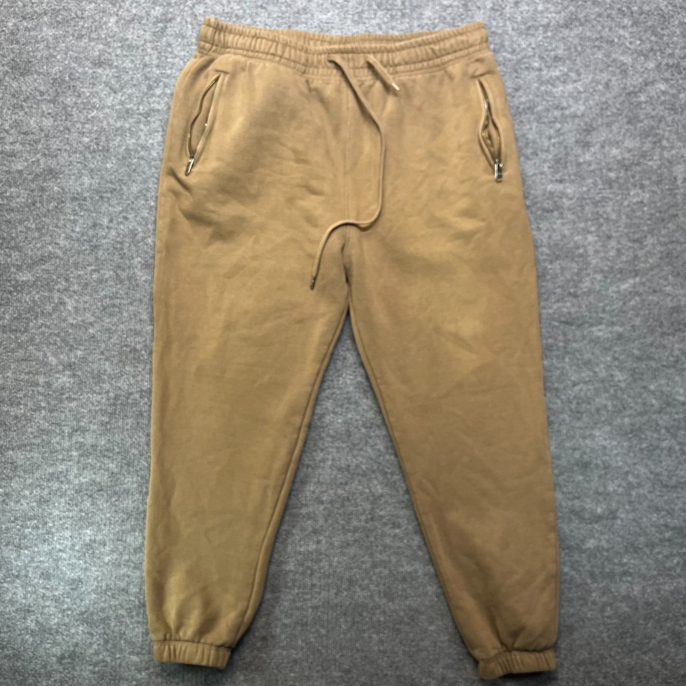 Maison Article Jogger Sweatpants‎ Men's Brown Fleece Drawstring Classic - 2XL